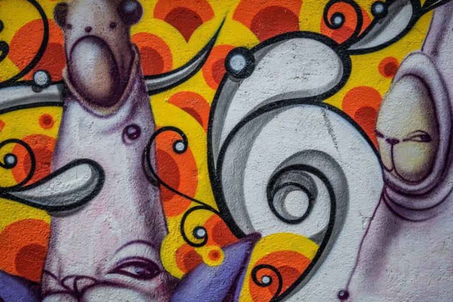 Brasilien Sao Paulo Graffiti GloboTur