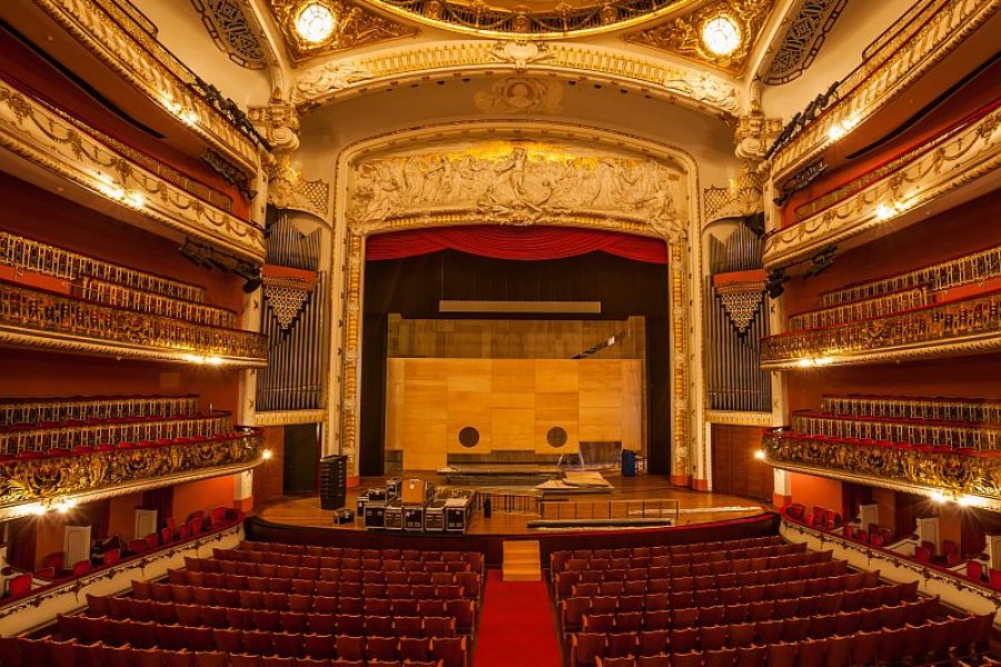 Das Municipal Theater Sao Paulo Embratur GloboTur