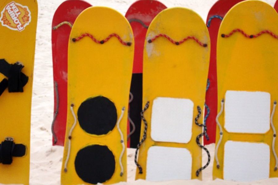 Brasilien Florianopolis Praia da Joaquina Duenenlandschaft Surf GloboTur